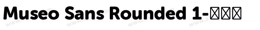 Museo Sans Rounded 1字体转换